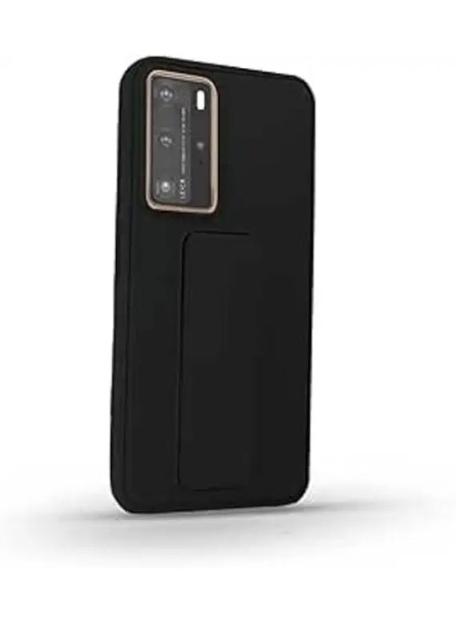 Magnetc Grip Cover  For Huawei P40 Pro , Kickstand Slim Shockproof Grip Case, Silcione Protective Cover For Huawei P40 Pro - Black